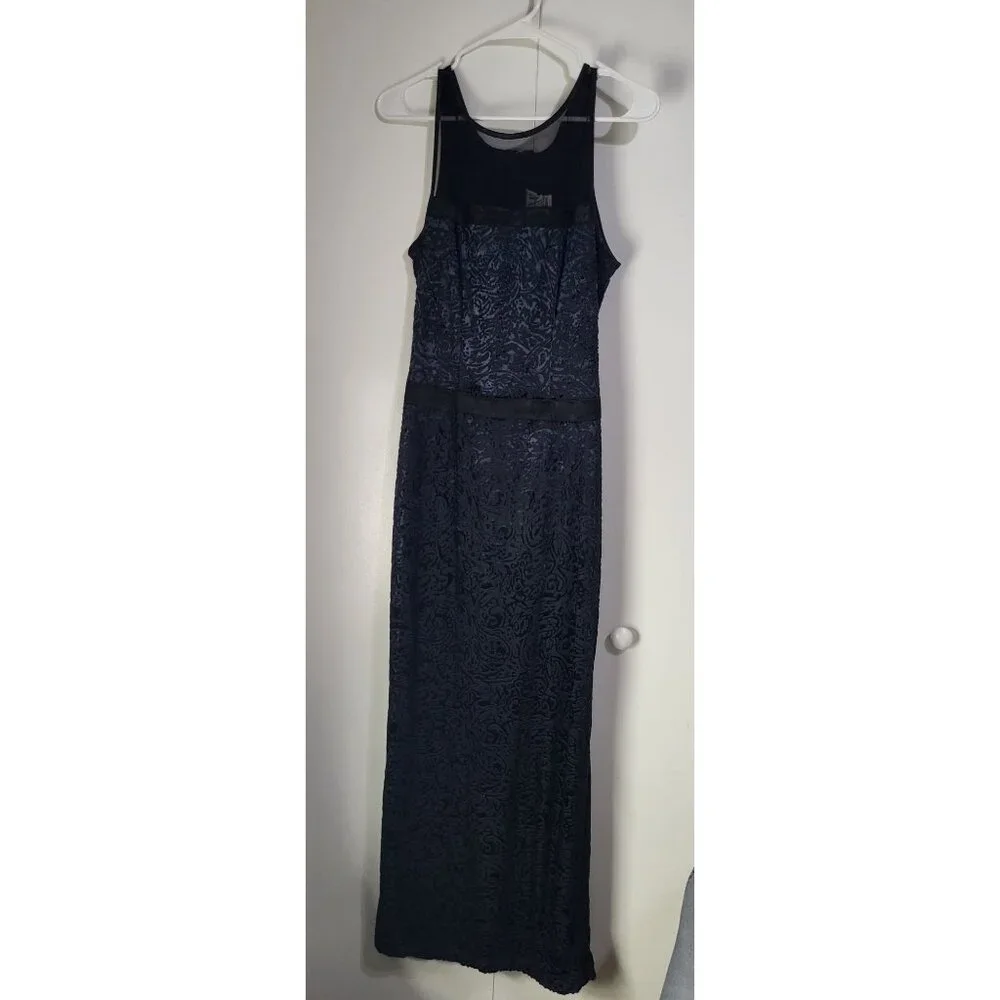 VTG GRACE USA Women's M Burnout Velvet Sleeveless Dress Prom Whimsigoth Fairy - Picture 2 of 9